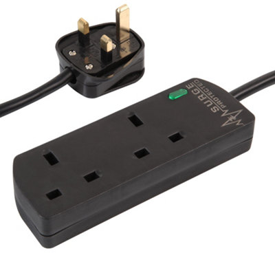 Pro elec Mains Extension Lead With Surge Protection2 Gang5M from B&Q