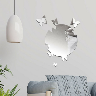 Walplus Butterfly Mirror Sticker from B&Q