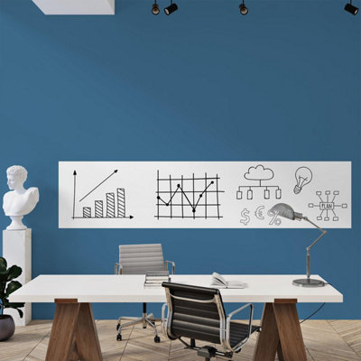 Walplus Whiteboard Vinly Wall Stickers Mural Decals from B&Q