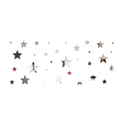 Walplus Silverstars Mirror Art34Pcs Mirror Stickers Nursery Home Decoration Gift Ideas 34 Pieces from B&Q