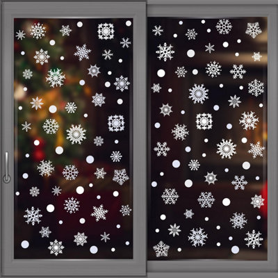 Walplus Delicate Lace Snowflakes Window Clings Rooms Décor from B&Q