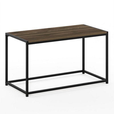 B&Q -  Indo L-Shaped Corner Desk With Integrated Bookshelves For StorageEspresso/white
