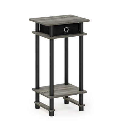 B&Q -  French Oak Corner Computer Desk With Ample Bookshelf Storage