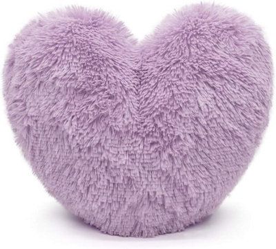 B&Q -  Teddy Cuddles Heart Shape 3D Fleece Filled Cushion Soft Comfortable Warm & Cozy Home Decor Size 38Cm 100% Polyester Teddy Heart Cu