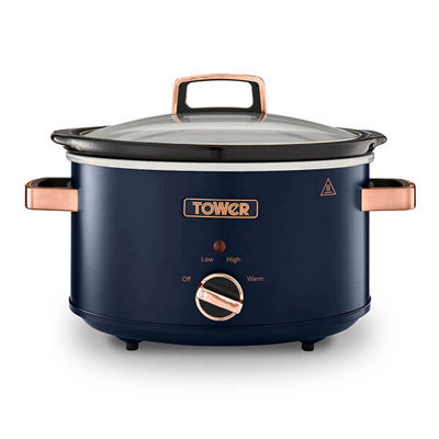 B&Q -  Cavaletto 3.5 Litre Slow Cooker Midnight Blue