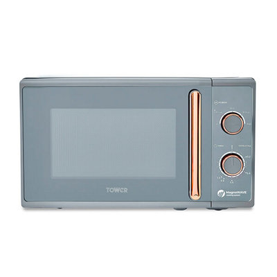 Tower Unisex Grey T24038rgg Cavaletto Manual Microwave, 800W, 20L, Rose Gold - Image 3