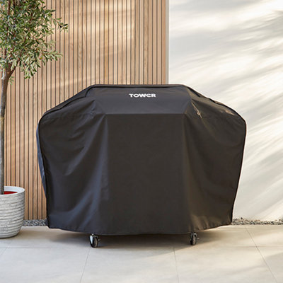 Tower 4 Burner Gas BBQ Cover - Ideal for T978526 and T978524 Black - Image 7