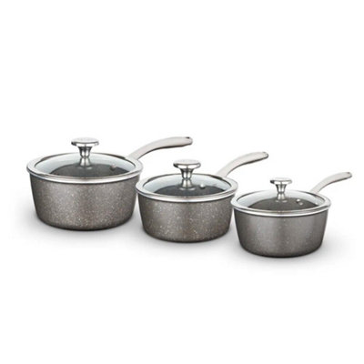 Tower Cerastone Pro 3-Piece Saucepan Set - Image 15