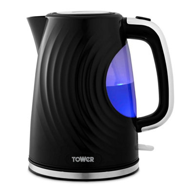  - Tower Sonar Electric Kettle Cordless 1.7L Black Rapid Boil Auto Shut Off 3000W