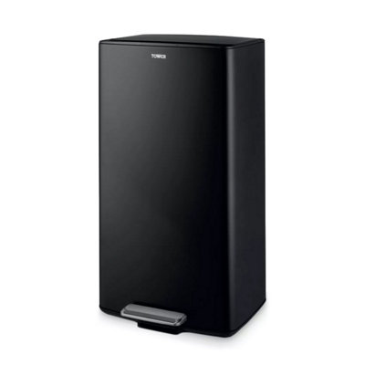 Tower Black T838020blk 40L Rectangular Pedal Bin - Image 13