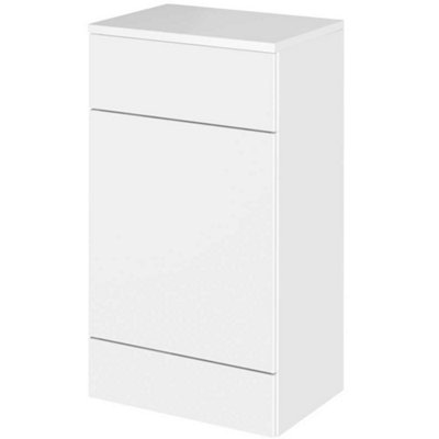 Hudson Reed Fusion 500mm Back To Wall Wc Unit & TopGloss White (Freestanding) from B&Q