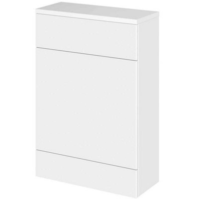 Hudson Reed Fusion 600mm Compact Wc Unit With Coordinating TopGloss WhiteFloor-Standing from B&Q