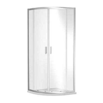 Balterley Quadrant 6mm Toughened Safety Glass Shower Enclosure900mm X 900mmChrome from B&Q
