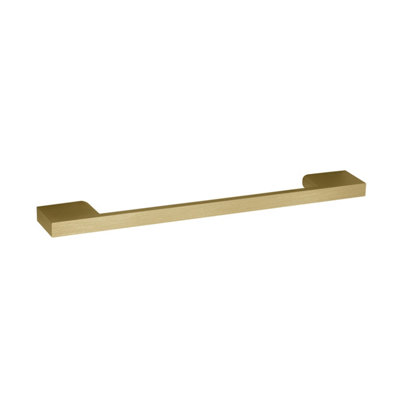 Balterley Furniture Handle Square D Shape Handle191mm (160mm Centres)Brushed Brass from B&Q