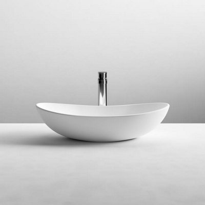 Nuie Vessels 242mm L Vitreous China Oval Countertop Basin Sink - Image 6