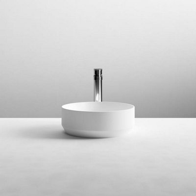 nuie Round Vessel Basin - White - 350mm - Image 6