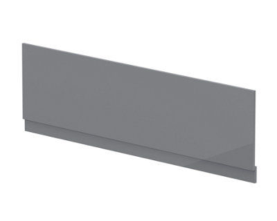 Balterley 1800mm Bath Mdf Front Panel & PlinthGloss Cloud Grey from B&Q