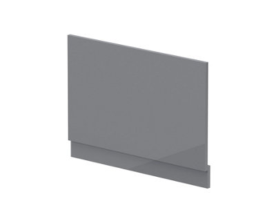 Balterley 800mm Bath Mdf End Panel & PlinthGloss Cloud Grey from B&Q