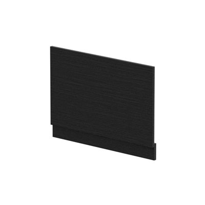 Balterley 800Mm Bath Mfc End Panel & Plinth - Woodgrain Charcoal Black