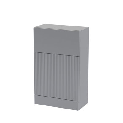 Hudson Reed Satin Grey Fluted Toilet Unit | | Mdf | 500Mm - Image 4