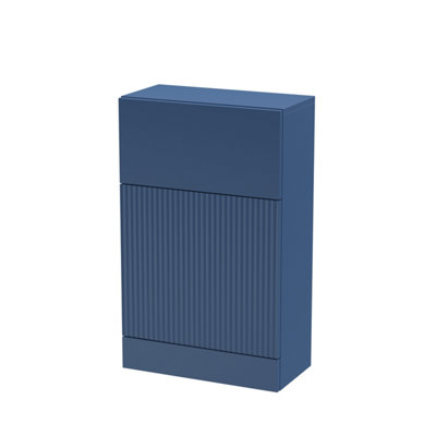 Hudson Reed Satin Blue Fluted Toilet Unit | | Mdf | 500Mm - Image 4