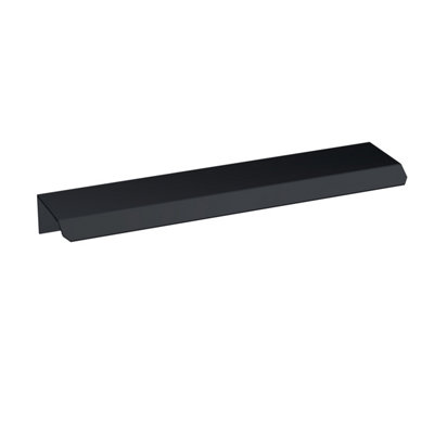 Hudson Reed Finger Pull HandleAluminium Built Contemporary Cabinet Drawer Handle In Matt Black150mm from B&Q