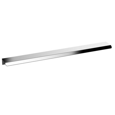 Hudson Reed Finger Pull Furniture Handle Aluminium BuiltModern Bathroom Furniture Accessory In Chrome300mm from B&Q