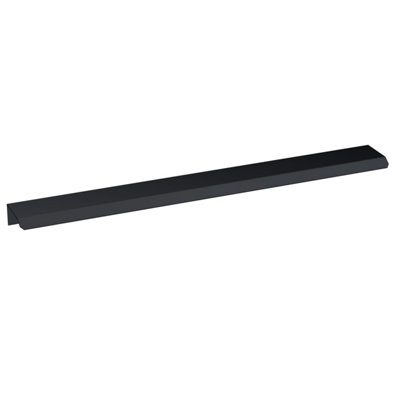 Hudson Reed Finger Pull HandleAluminium Built Contemporary Cabinet Drawer Handle In Matt Black300mm from B&Q
