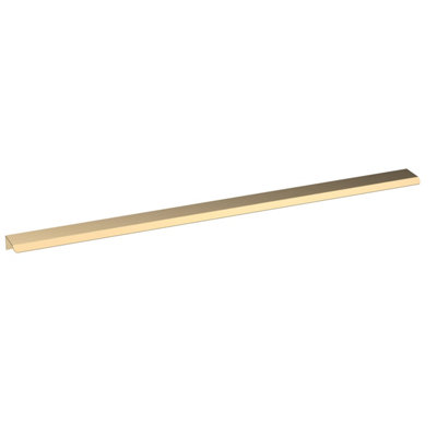 Hudson Reed Finger Pull Furniture HandleAluminium Built Contemporary Bathroom Furniture Accessories In Brushed Brass500mm from B&Q