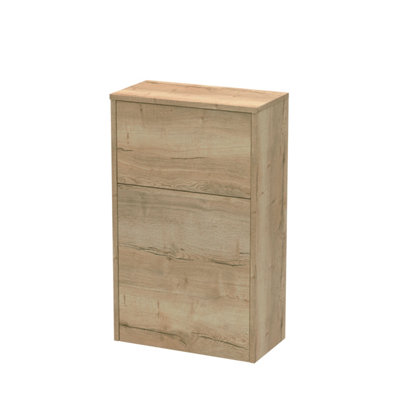 B&Q -  Juno Floor Standing Wc Unit For Back To Wall Toilet PanAutumn Oak821 X 502 mm