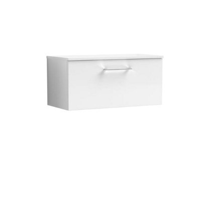 Nuie 800 Wh 1-Drawer Vanity & Worktop from B&Q