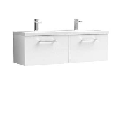B&Q -  1200 Wh 2-Drawer Vanity & Double Basin