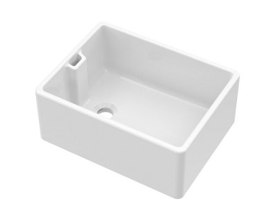 Balterley Fireclay Single Bowl Belfast Kitchen Sink With OverflowNo Tap Hole595mm
