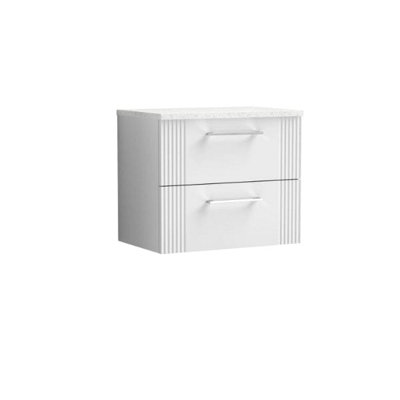 B&Q -  600 W/h 2-Drawer Vanity & Laminate Top