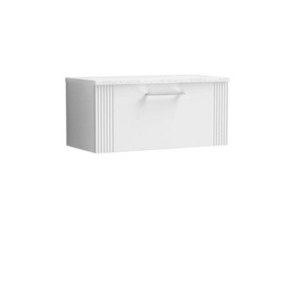 Nuie 800 W/H Single Drawer Vanity & Laminate Top