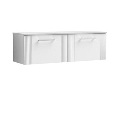 Nuie 1200 W/h 2-Drawer Vanity & Worktop from B&Q