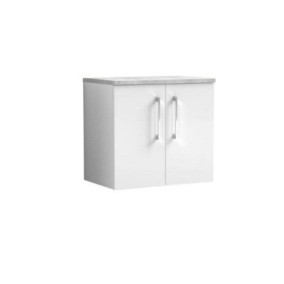 Nuie 600 Wh 2-Door Vanity & Laminate Top from B&Q