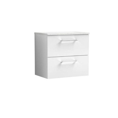 B&Q -  600 Wh 2-Drawer Vanity & Laminate Top