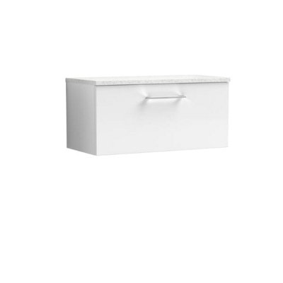 Nuie 800 Wh Single Drawer Vanity & Laminate Top from B&Q