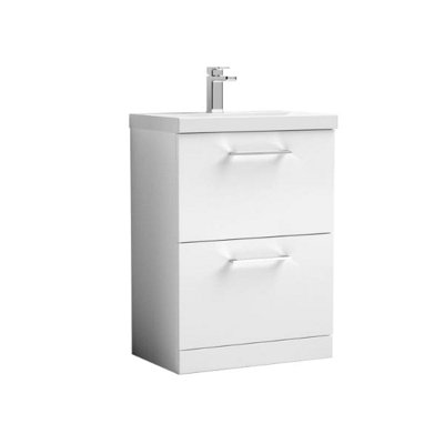 Nuie 600 Fs 2-Drawer Vanity & Basin 4