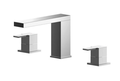 Balterley Betley Square Deck 3 Mounted Tap Hole Bath Filler TapChrome from B&Q
