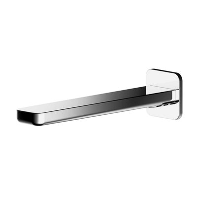 Balterley Contemporary Bathroom Square Wall Mounted Bath Spout50mmChrome from B&Q