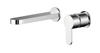 Balterley Consall Round Wall Mount 2 Tap Hole Bathroom Basin Mixer TapChrome from B&Q