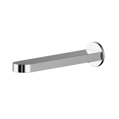 Balterley Unisex Silver Current Modern Round Wall Mounted Bath Spout - Polished Chrome In - Image 2