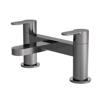 Balterley Round Deck Mounted Bath Filler TapBrushed Pewter from B&Q