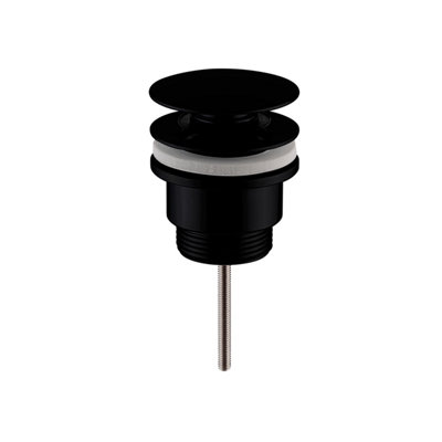 Balterley Unisex Black Universal Push Button Basin Waste Slotted Unslotted Matt - Image 3