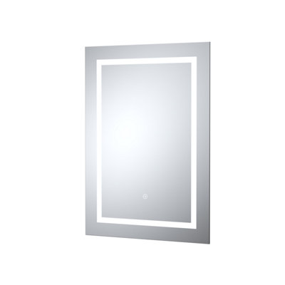 Balterley Talke Rectangular Led Framed Illuminated Touch Sensor Mirror With Demister700mm X 500mm from B&Q