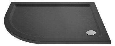 Balterley 900mm X 800mm Premium Shower TrayLeft Hand Offset Quadrant Slate Grey from B&Q