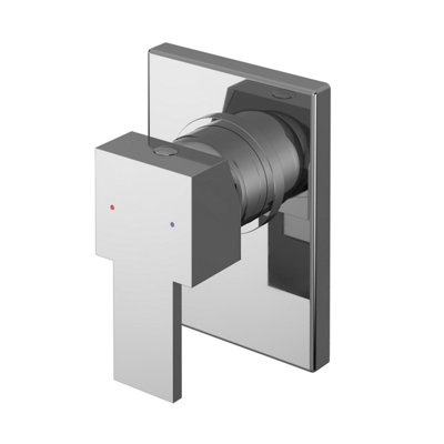 Betley Contemporary Bathroom Square Concealed Manual Shower Valve With Lever Handle120mmChromeBalterley from B&Q
