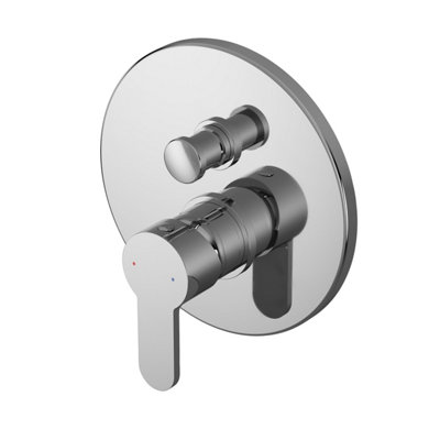 Balterley Pride Round Concealed Manual Shower Valve With Diverter 2 OutletsChrome from B&Q